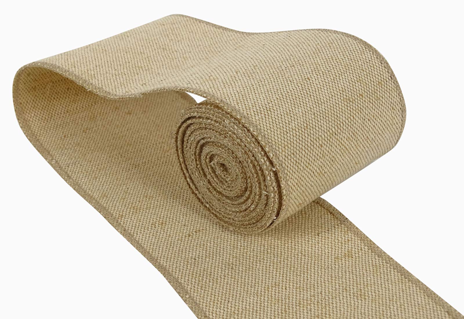 Natural Burlap Ribbon Rolls - 3 Inches Wide x 40 Yards for DIY Wedding Decorations, Gift Wrapping, Rustic Home Decor | Perfect for Wedding Favors, Table Centerpieces, and Handmade Craft Projects