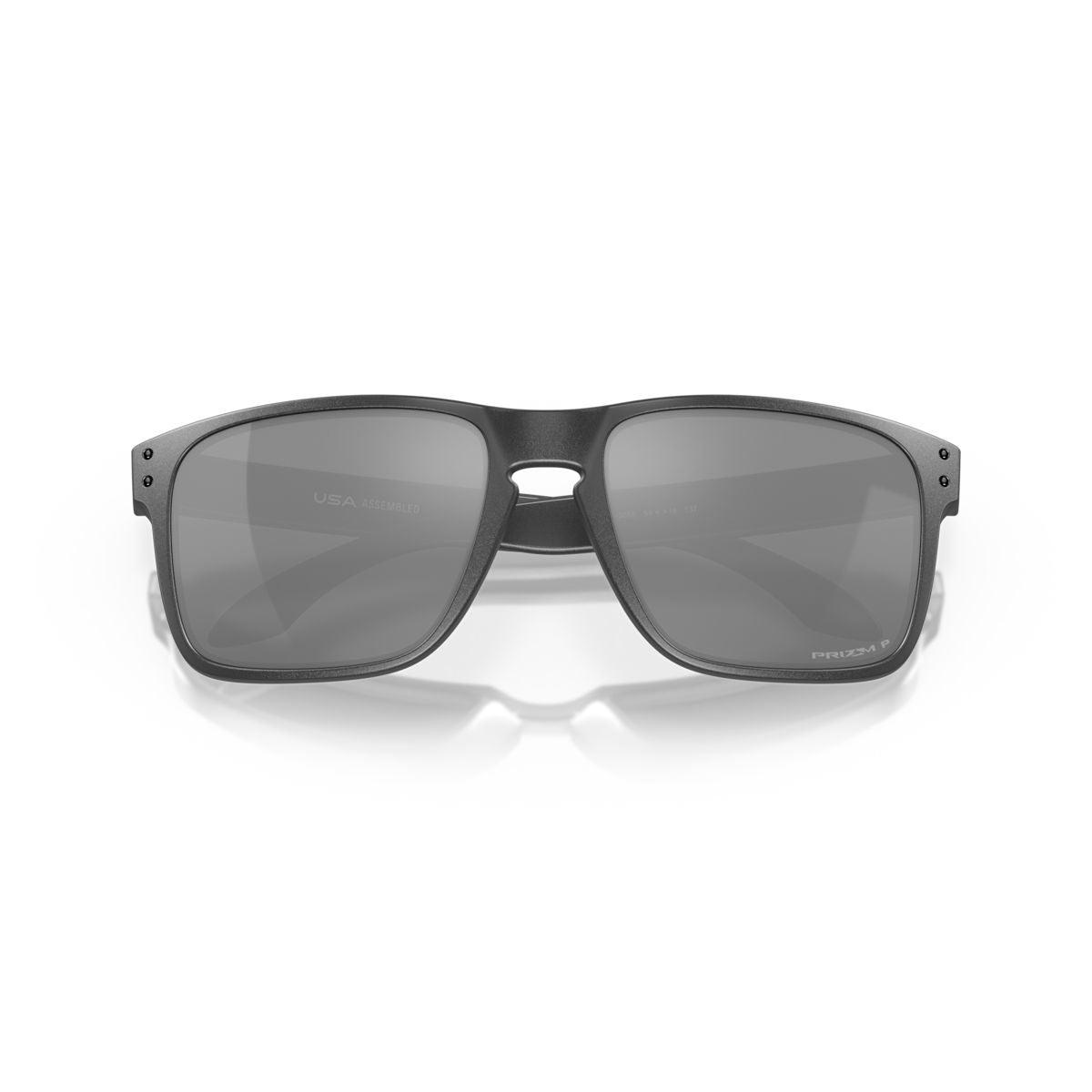 Oakley Holbrook XL Sunglasses - Steel Frame with Prizm Black Polarized Lenses (Model 0OO9417 941730) | UV Protection for Outdoor Sports & Driving