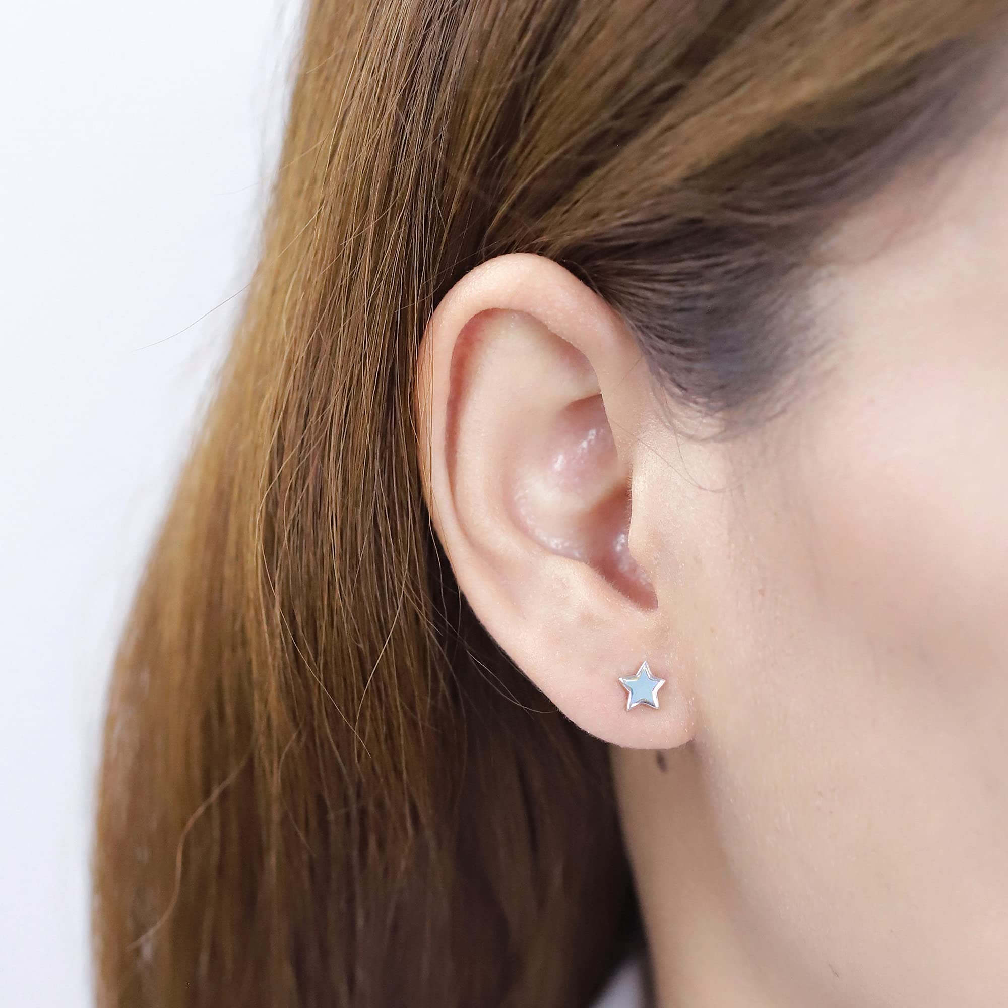 Boma Jewelry Sterling Silver Star Stud Earrings for Women - Dainty & Elegant Everyday Jewelry - Perfect for Gifts, Parties & Casual Wear