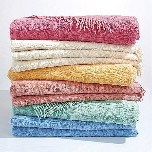 Geneva Pastel Blue Candlewick Bedspread - Soft & Cozy Queen Size Bed Cover for Home Decor & Guest Room Styling