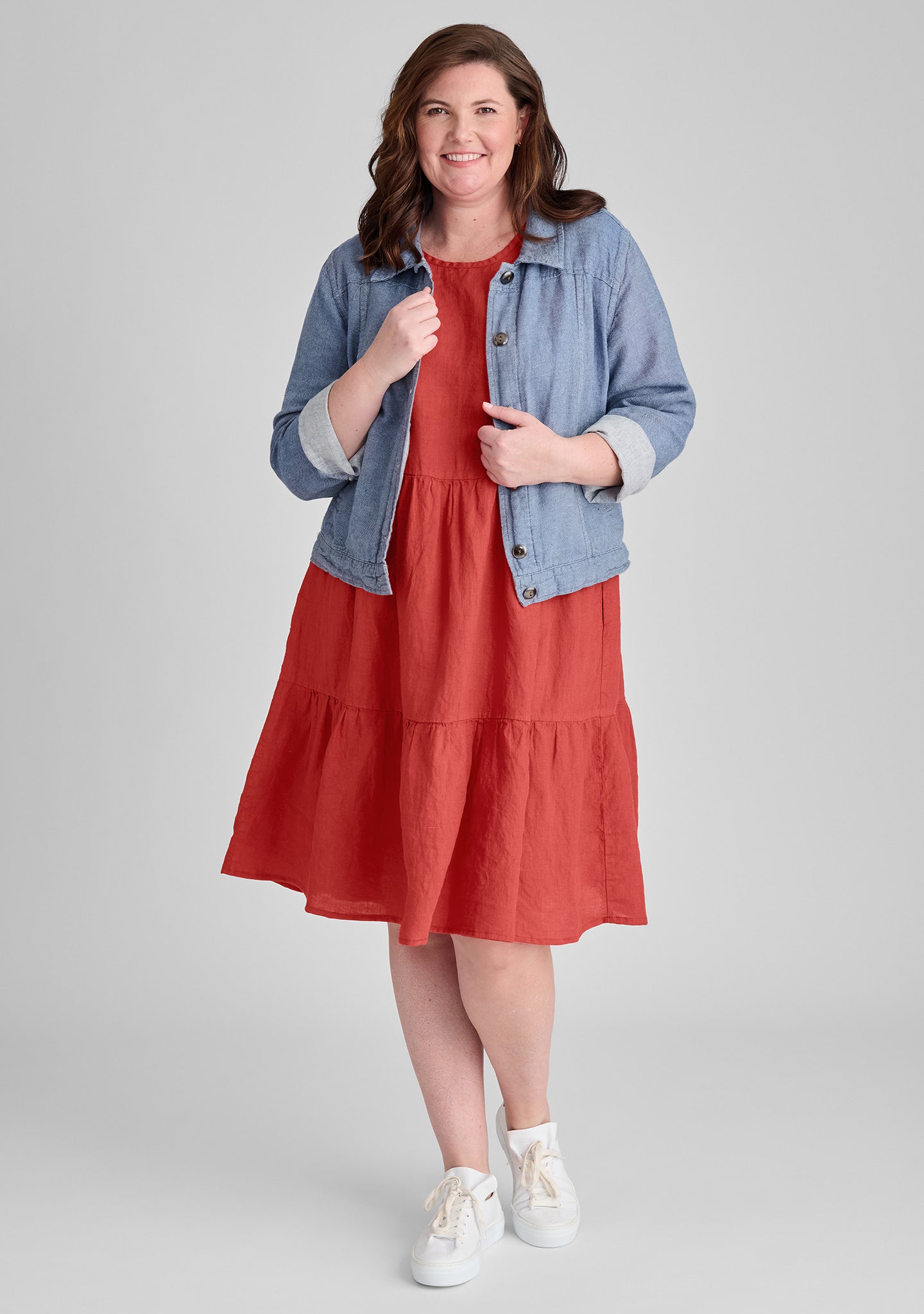 Ruthie's Short Sleeve Linen Dress for Women | Breathable Summer Casual Dress | Perfect for Beach, Picnic & Vacation Outfits