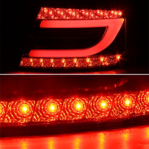 AKKON LED Tail Lights for 2005-2008 Audi A6 & A6 Quattro - Smoke Light Tube Design Replacement for OE LED Models - Perfect for Night Driving & Custom Car Upgrades