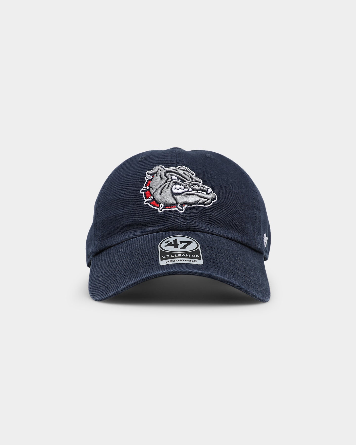 47 Brand Gonzaga Bulldogs '47 Clean Up Adjustable Strapback Hat - Navy Blue - Perfect for Game Day, Sports Events & Casual Wear