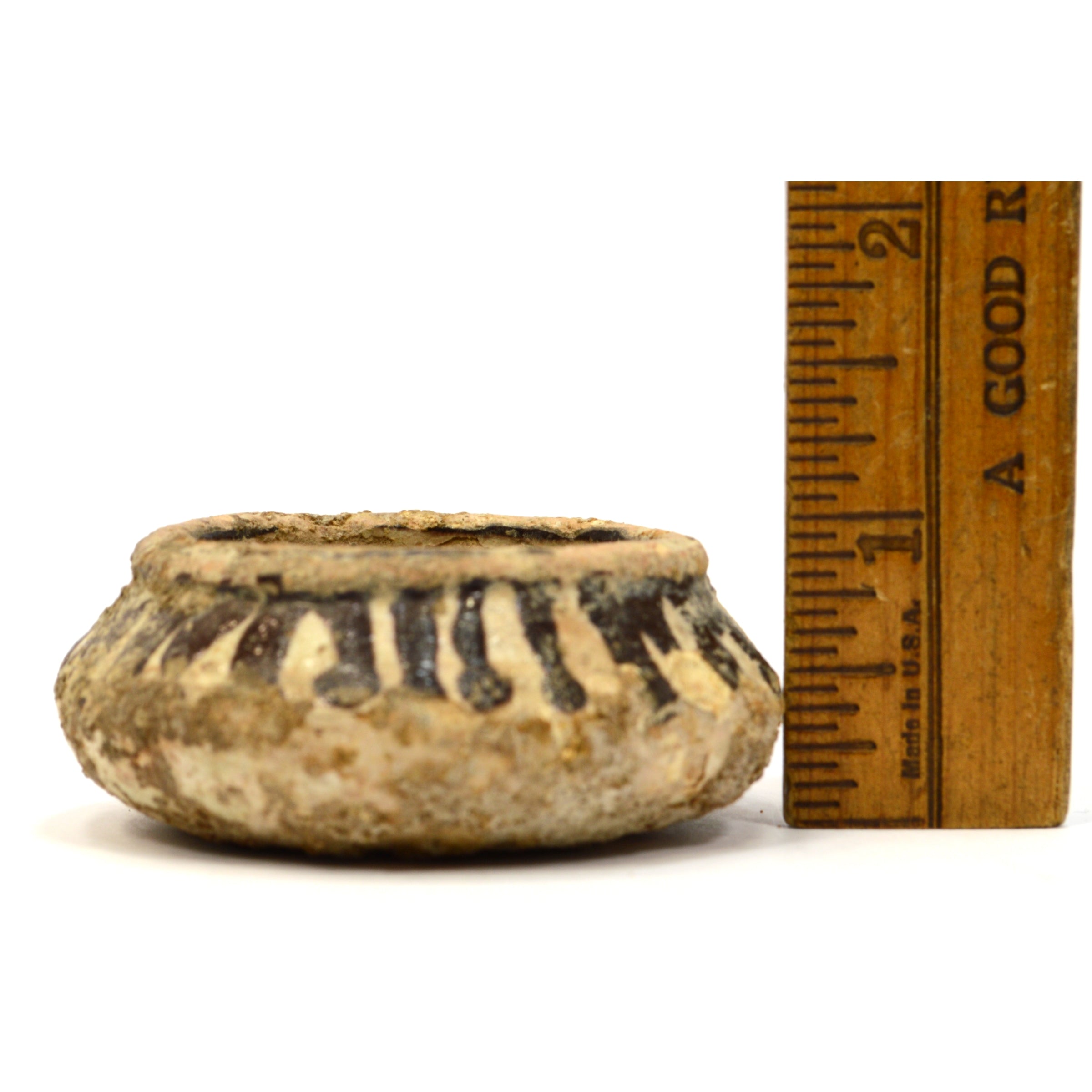 Ancient Pre-Columbian Pottery Bowl - Small Chankay Peru Vessel - Authentic Ceramic Artifact for Home Decor & Collection Display