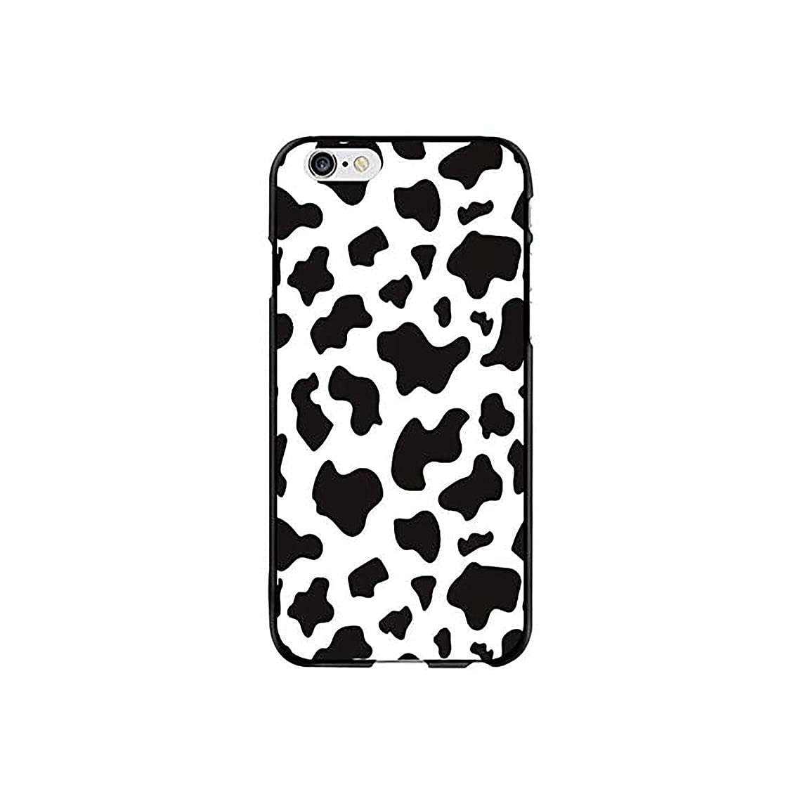 Black and White Cow Print iPhone Case for iPhone 6 Plus/6s Plus - Trendy Animal Spot Design Protective Cover for Everyday Use, Travel & Fashion Accessory