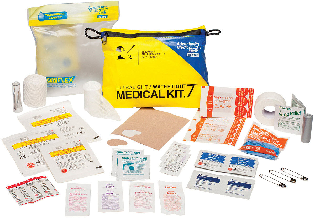 Adventure Medical Ultralight & Watertight .7 First Aid Kit - Compact Emergency Medical Supplies for Hiking, Camping & Outdoor Adventures