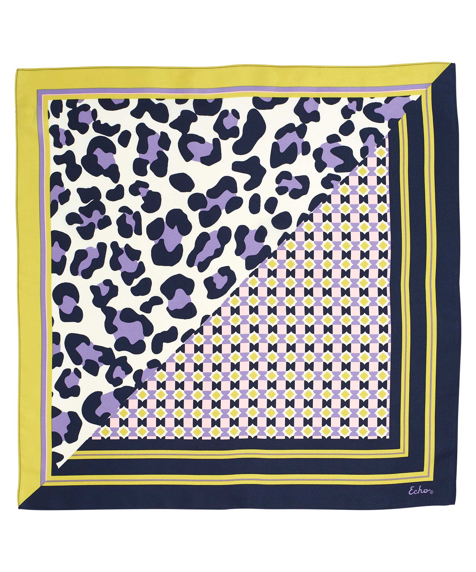 Leopard Print Silk Square Scarf - Elegant Fashion Accessory for Women, Perfect for Parties, Weddings & Daily Wear