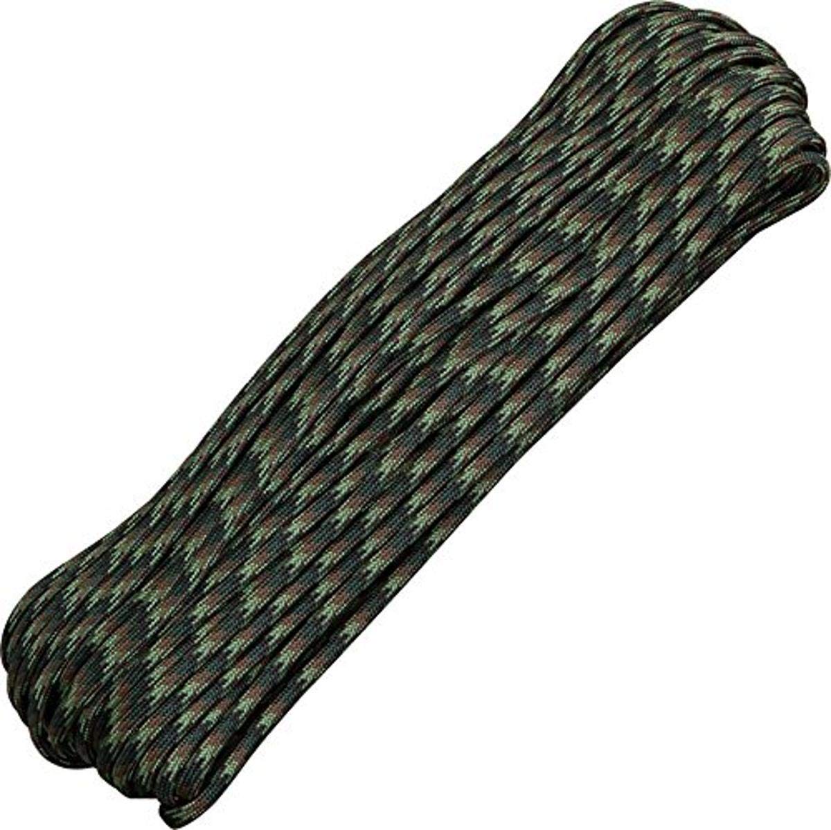 Premium Marbles Parachute Cord - Woodland Camo Survival Rope for Outdoor Camping, Hiking & Emergency Preparedness
