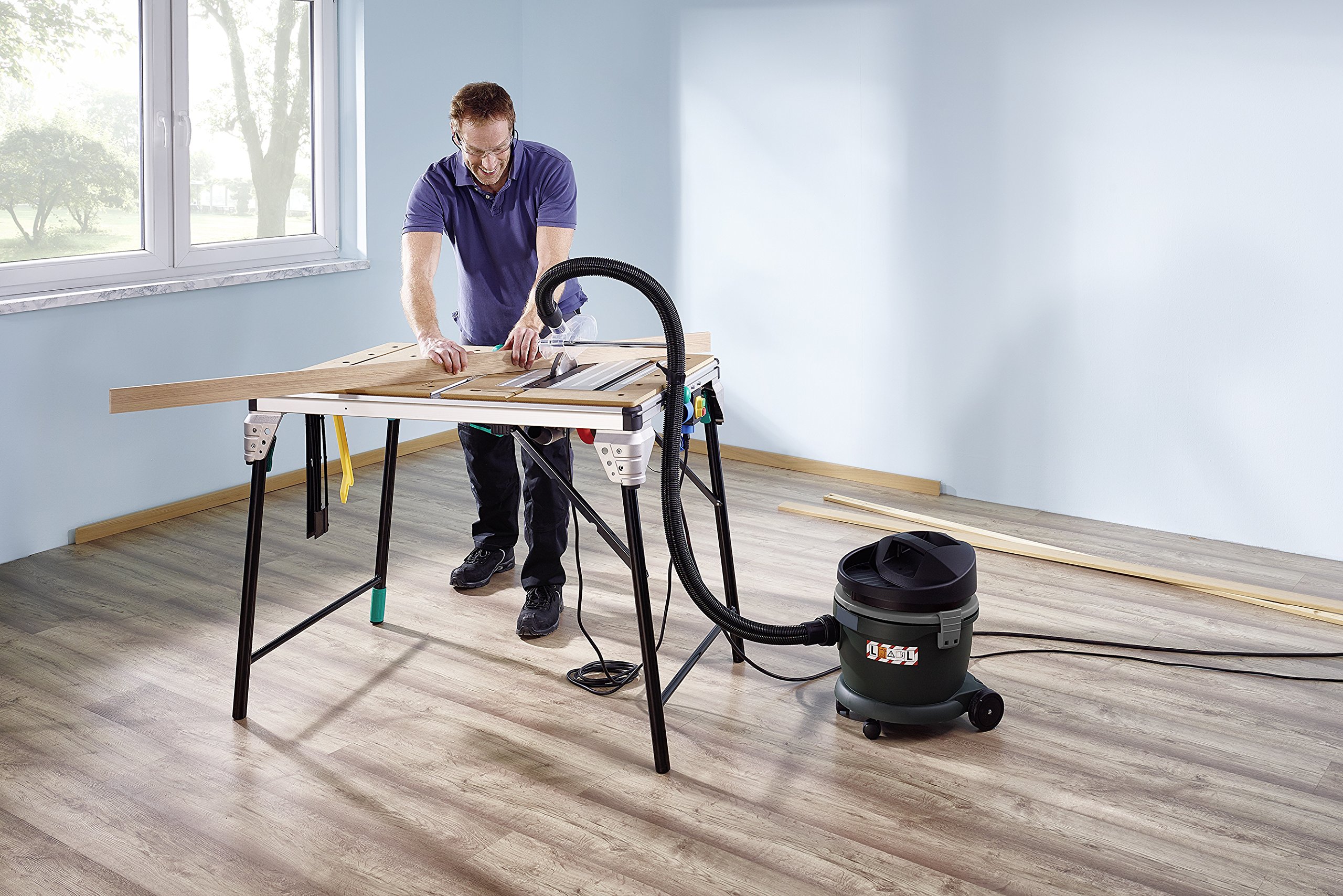 MASTER Cut 2500 Professional Saw Table & Workstation - Heavy Duty Woodworking Bench for DIY Projects & Home Workshops
