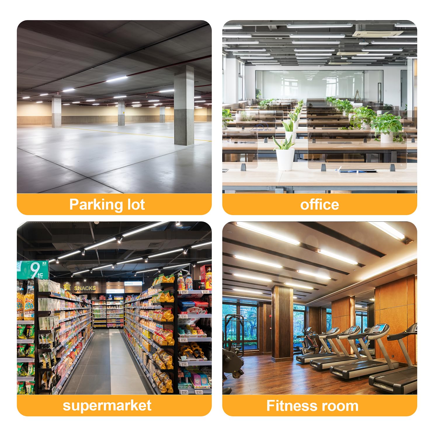 T8 T12 LED Tube Light Bulbs 4ft - Super Bright 22W 5000K 2860LM, Type A+B Dual Mode (Plug & Play/Ballast Bypass), Durable Fluorescent Replacement - ETL & DLC Certified (6-Pack, Cool White) - Perfect for Offices, Warehouses & Commercial Lighting