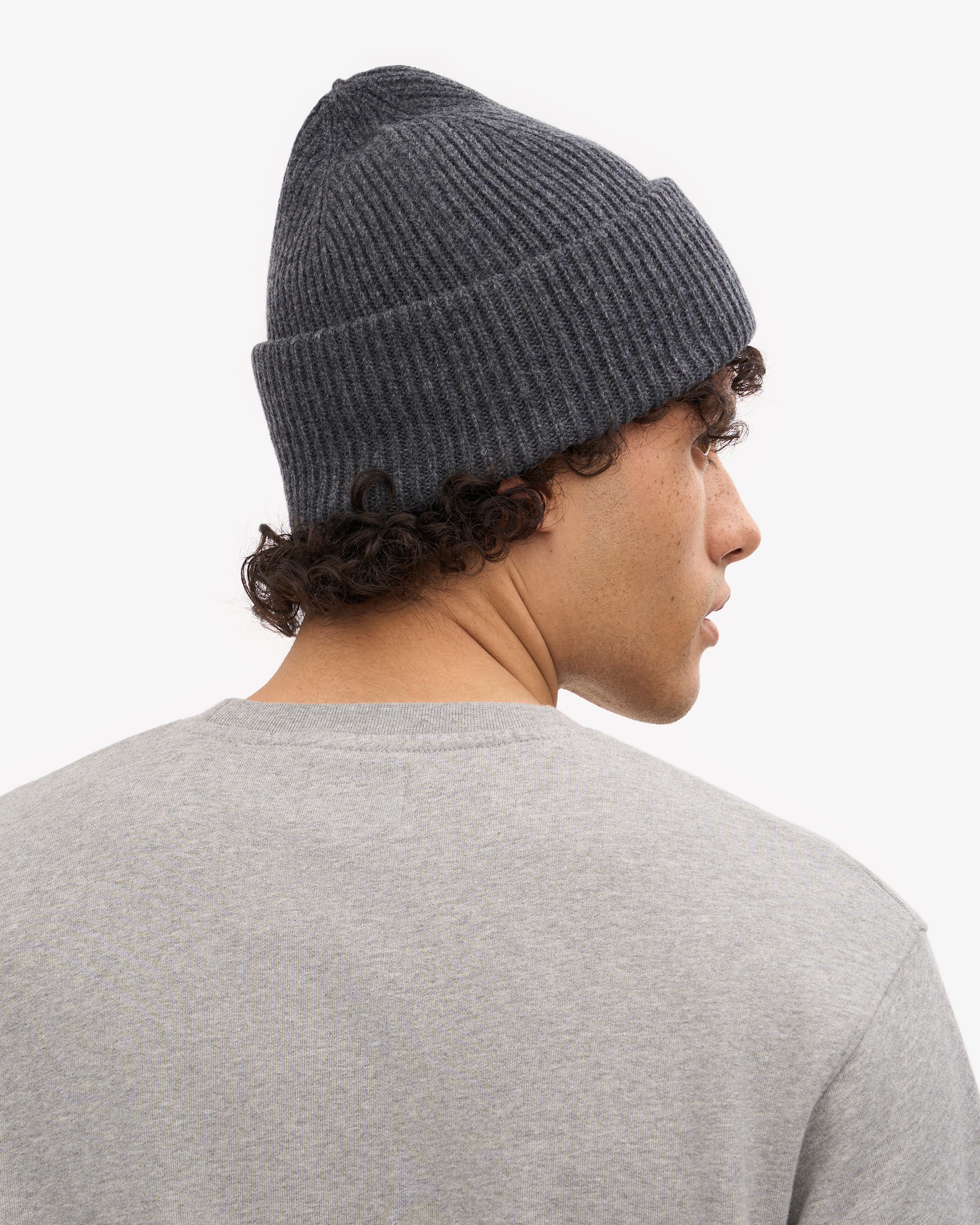 Premium Merino Wool Beanie for Men & Women - Soft & Warm Winter Hat in Lava Grey - Perfect for Skiing, Hiking & Outdoor Activities