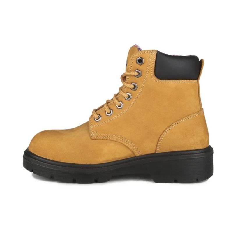 Acton ProLady 9233 Women's Lightweight Steel Toe Work Boots - 5 Inch WP Safety Shoes, Tan | Comfortable & Durable for Construction, Warehouse & Outdoor Work