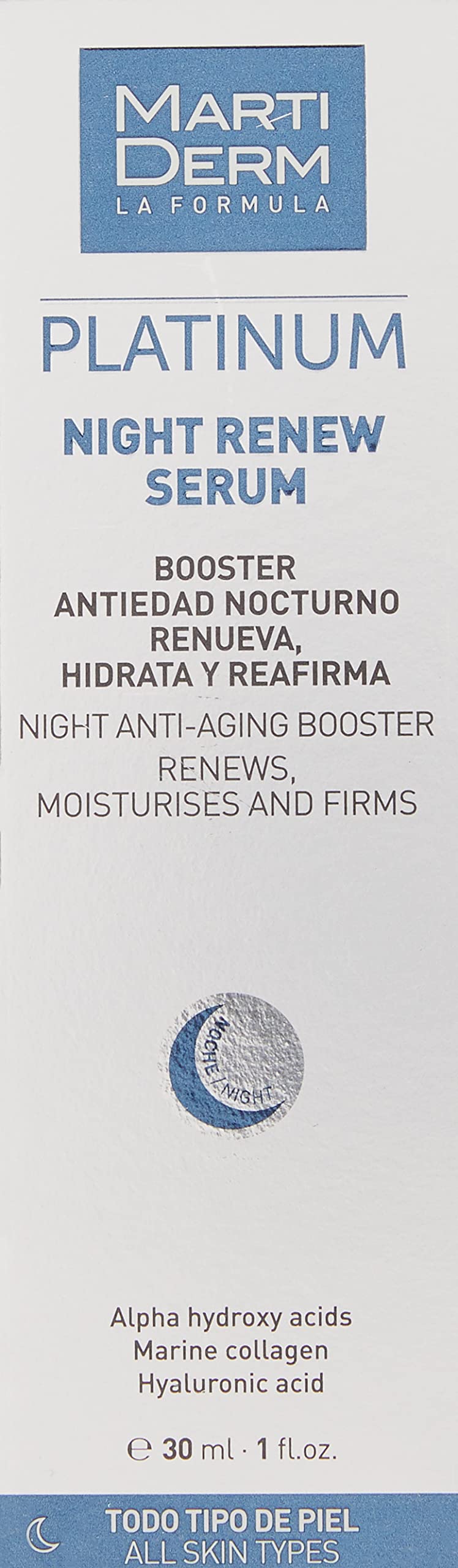 PLATINUM NIGHT RENEW Anti-Aging Serum 30ml - Dark Spot Corrector & Wrinkle Treatment for Youthful Skin | Perfect for Nighttime Skincare Routine