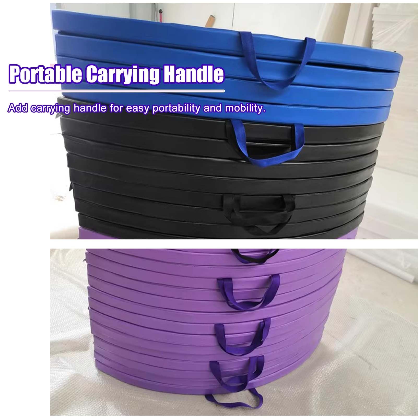 Yellow Aerial Yoga Crash Mat - Foldable & Portable Pole Dancing Safety Pad (3cm/5cm/10cm Thickness Options) - Professional Lyra Hoop Fall Protection Mat for Beginners & Experts - Perfect for Home Studios, Yoga Classes & Circus Training