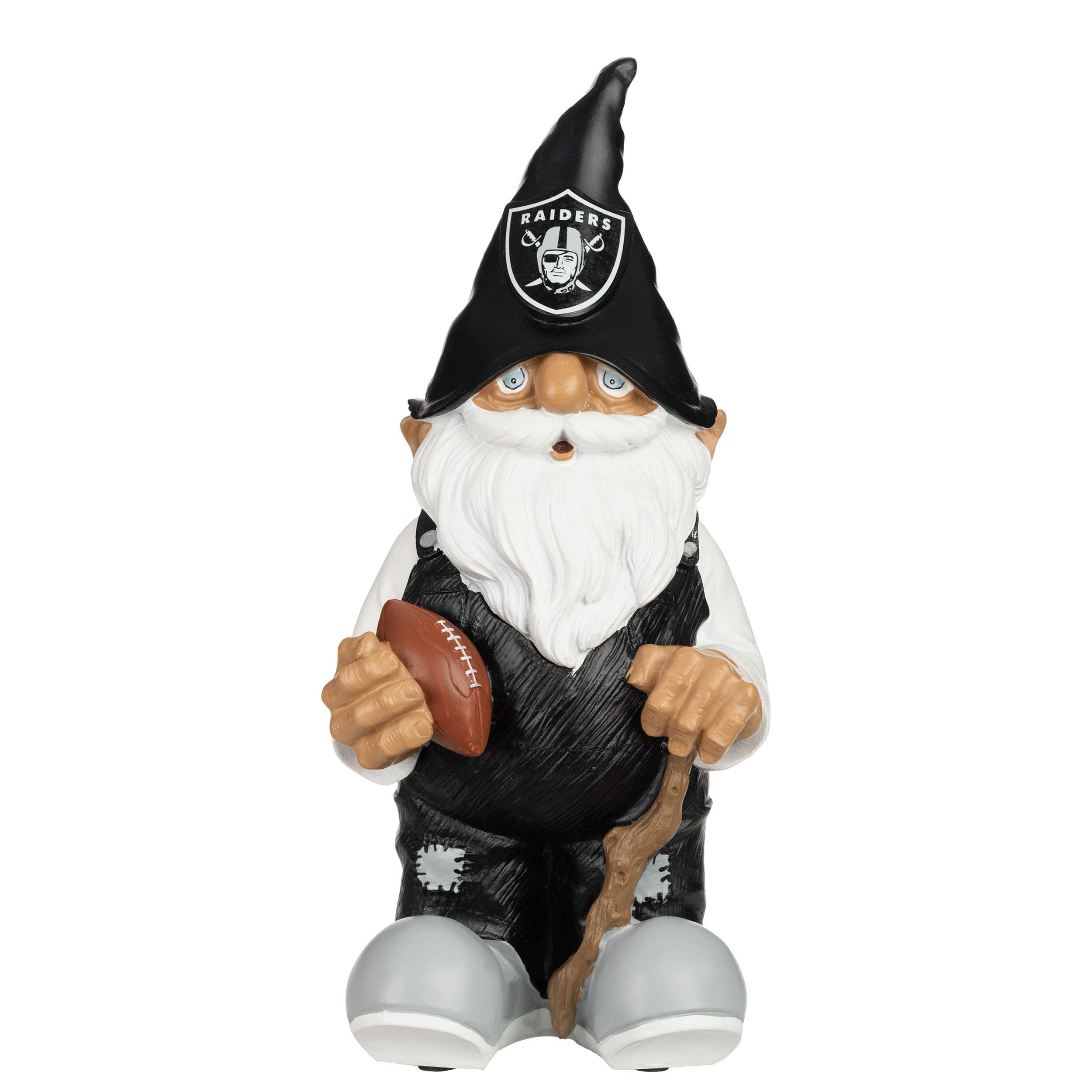 FOCO NFL Resin 11.5-Inch Team Logo Garden Gnome Statue - Outdoor Decor for Football Fans, Yard & Patio Decoration, Sports Themed Gift for Men