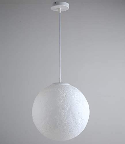 KRUIHAN Moon Pendant Ceiling Light - 25CM Dimmable LED Hanging Lamp for Kids Room, Bedroom, Living Room, Restaurant - Modern Nursery Decor & Romantic Dining Ambiance Lighting
