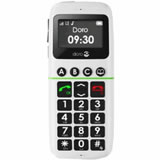 Doro PhoneEasy 338 White SIM Free Senior Cell Phone - Easy-to-Use Big Button Mobile for Elderly & Visually Impaired (Perfect for Home, Emergency, and Travel Use)