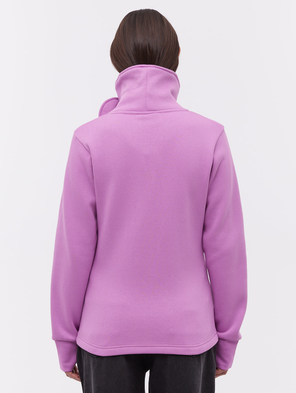 Haylo Wrap Neck Zip Up Sweatshirt for Women - Cozy Fleece Pullover with Stylish High Collar - Perfect for Casual Outfits, Workouts, and Outdoor Activities