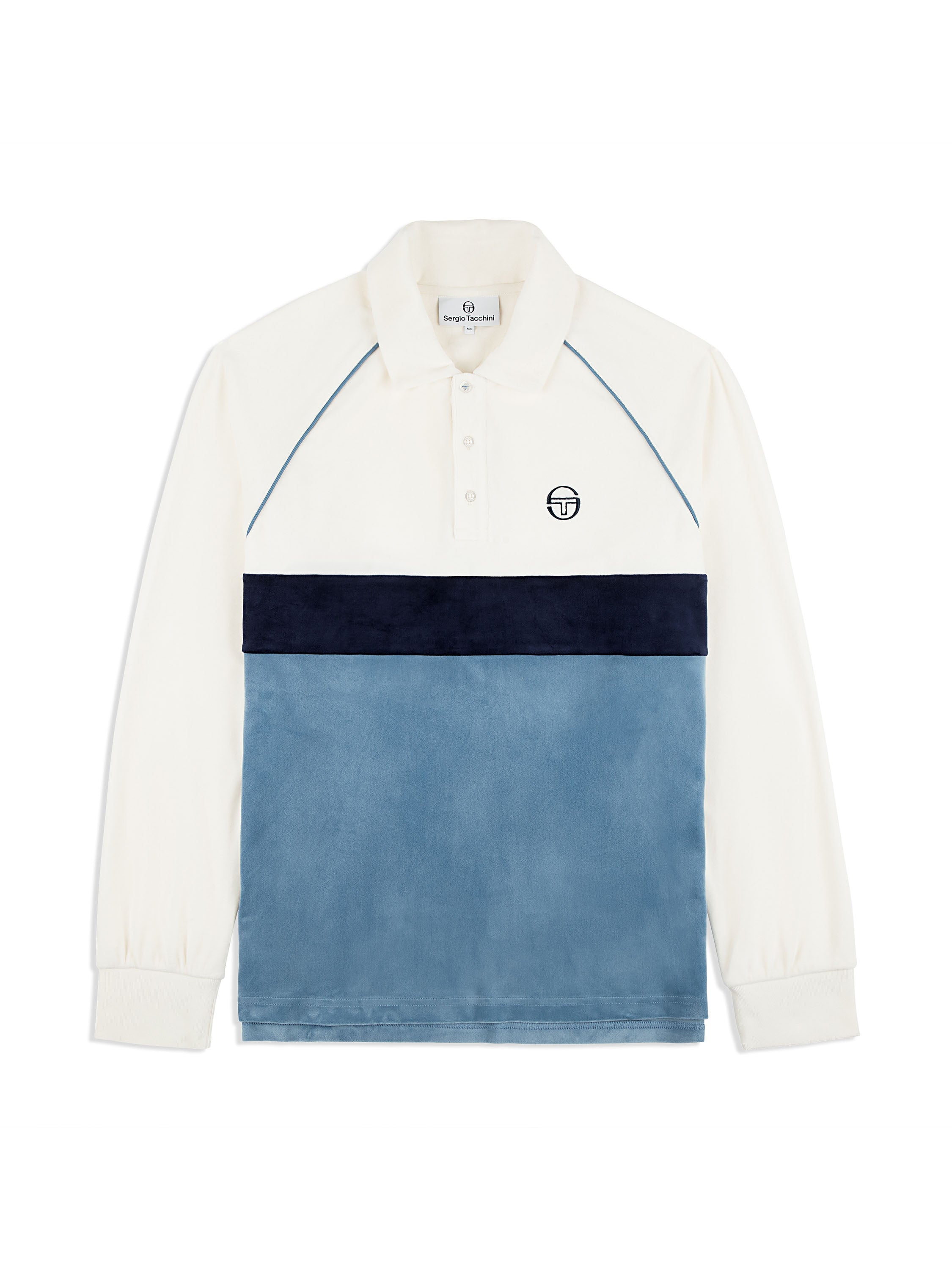 Premium Velour Long Sleeve Polo Shirt for Men & Women - Soft & Comfortable Gardenia Color - Perfect for Casual Wear, Office & Outdoor Activities