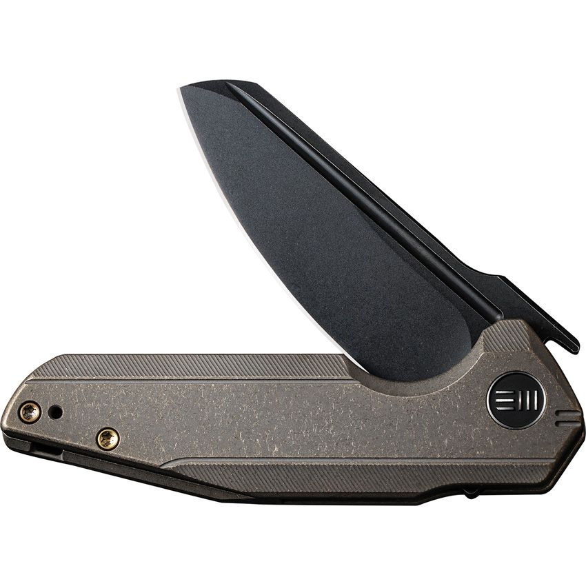 WE Knife Co. StarHawk Folding Knife - Bronze Titanium Handle, WE21017-2 - EDC Pocket Knife for Outdoor Camping, Hiking & Everyday Carry