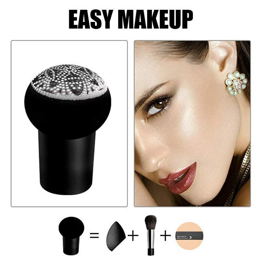 Mwezi Air Cushion Mushroom BB Cream - Waterproof Foundation with Full Coverage & CC Cream Concealer - Perfect for Daily Makeup, Photo Shoots, and Special Occasions