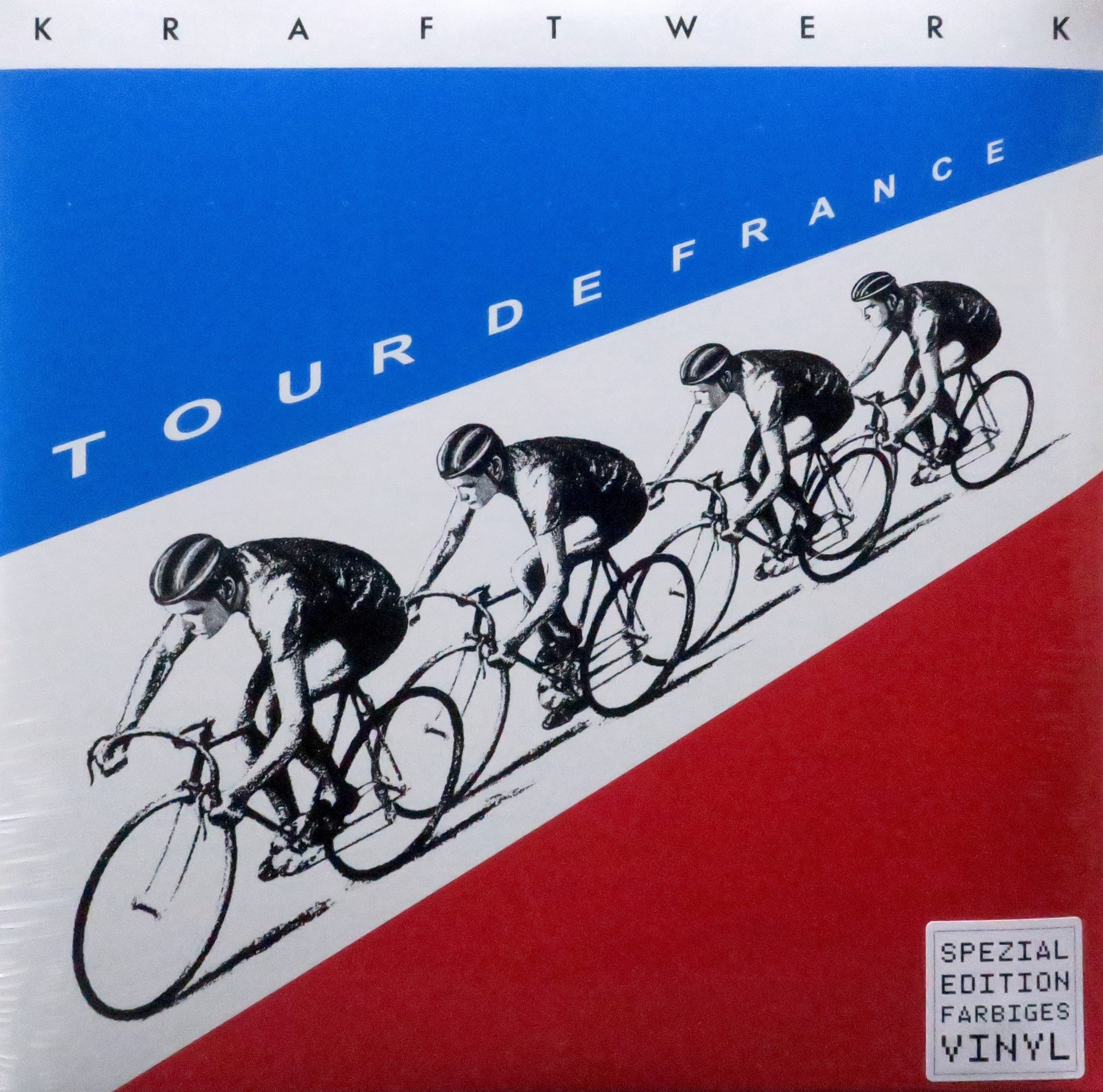 KRAFTWERK 'Tour De France' Remastered Edition - Limited Blue & Red Vinyl 2LP Record | Perfect for Music Collectors & Vinyl Enthusiasts