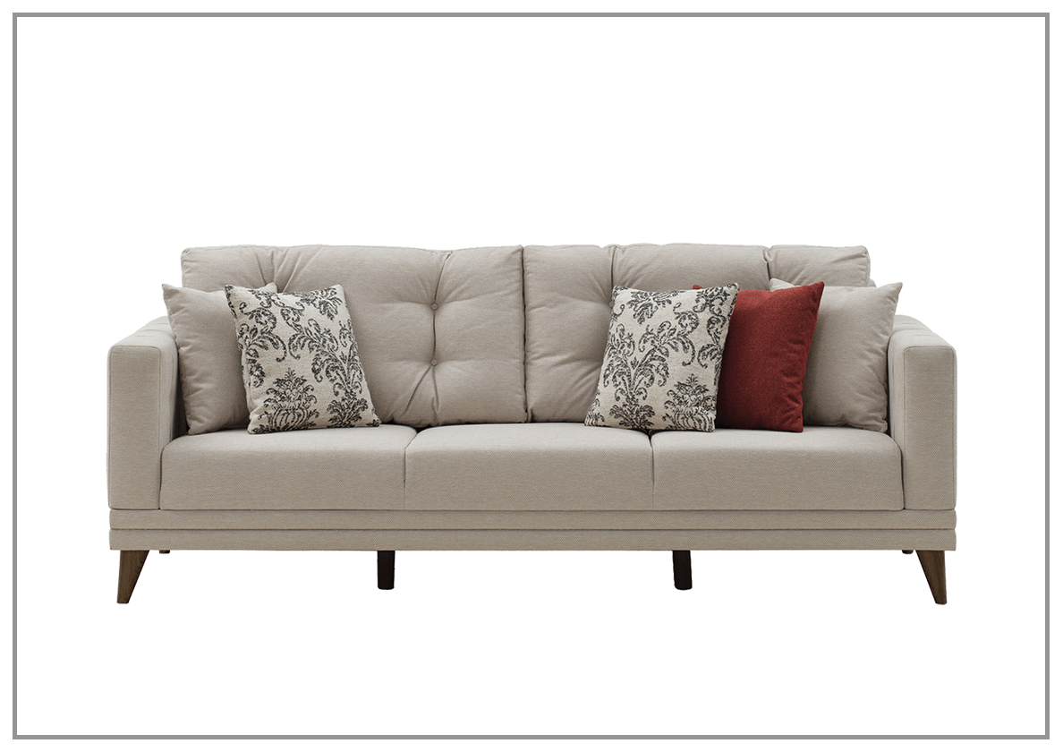 Enza Home Rosa Convertible Sofa Bed with Adjustable Backrest and Makasli Bed Mechanism - Perfect for Small Spaces, Guest Rooms, and Apartments
