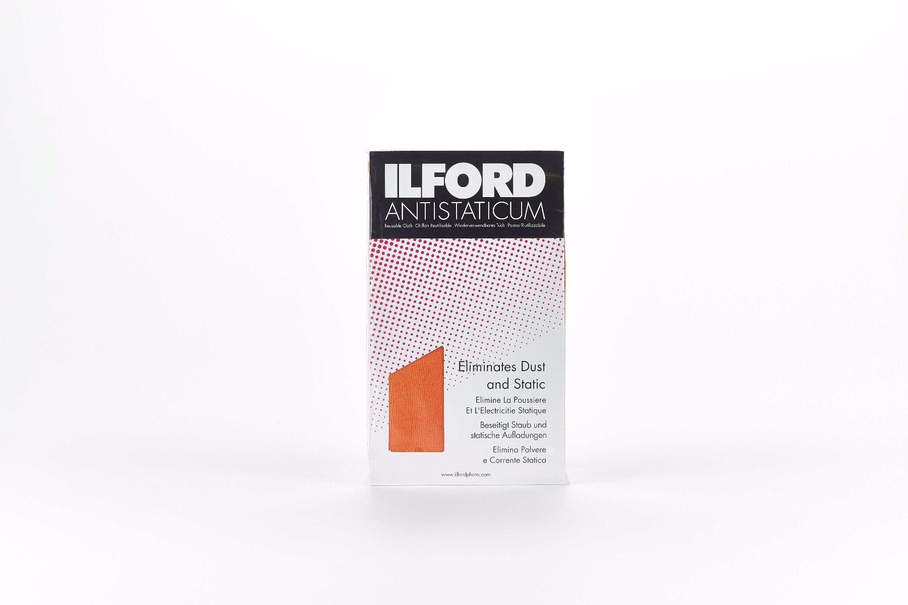 Ilford Antistaticum Anti Static Cloth - Orange - Perfect for Cleaning Camera Lenses, Electronics & Vinyl Records
