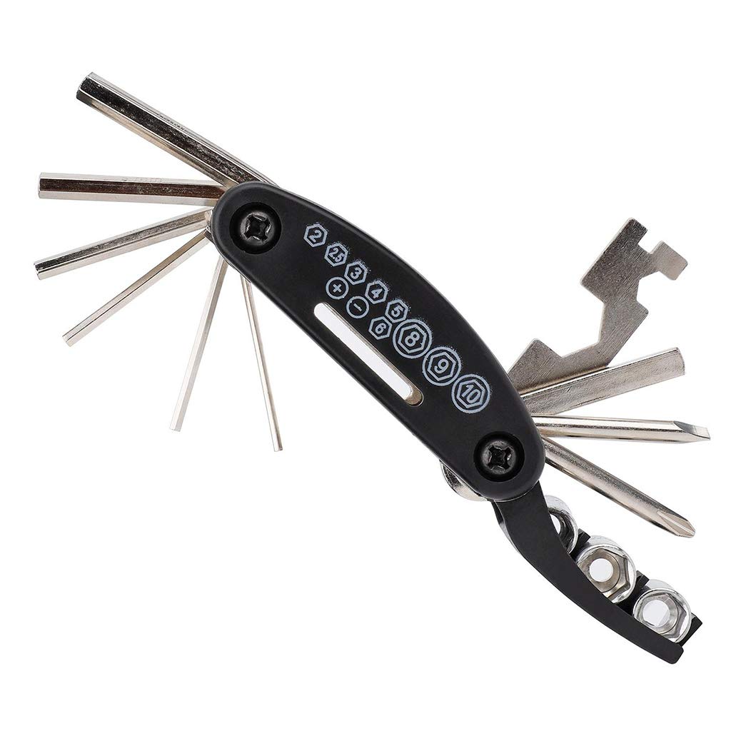 F Fityle 15-in-1 Multi-Tool Guitar & Bass Repair Kit with Screwdriver & Hex Wrench - Professional Luthier Tools for Instrument Maintenance & Setup