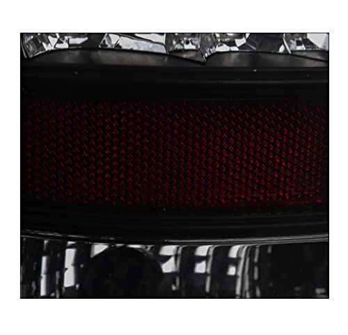 GMC Sierra 1500/2500HD/3500HD Black & Smoke LED Tail Lights - High-Performance Brake Lamps for Enhanced Visibility & Style | Perfect for Night Driving & Off-Road Adventures