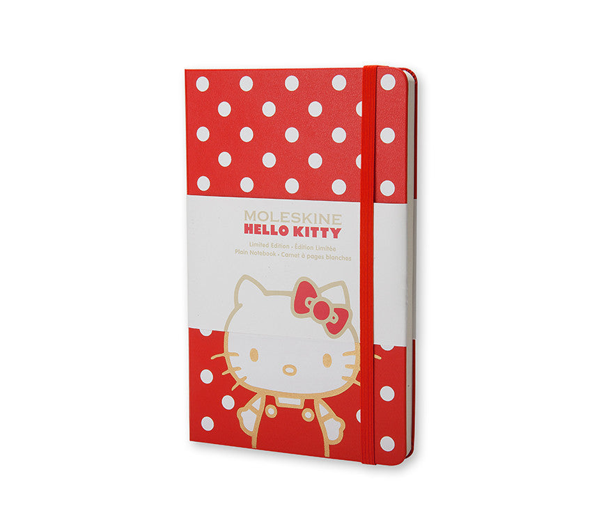 Moleskine Limited Edition Hello Kitty Notebook - 14cm Plain Pages for Journaling, Sketching & Note Taking - Cute Stationery Gift for Students & Professionals