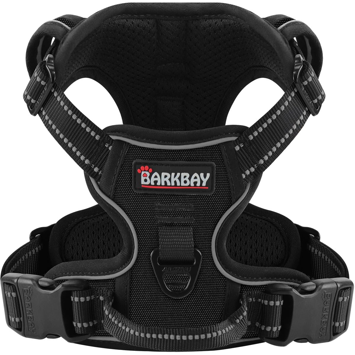 BARKBAY No Pull Pet Harness - Adjustable Reflective Dog Vest for Small, Medium & Large Dogs - 3M Reflective Oxford Material for Safety - Perfect for Walking, Hiking & Outdoor Adventures (XL)