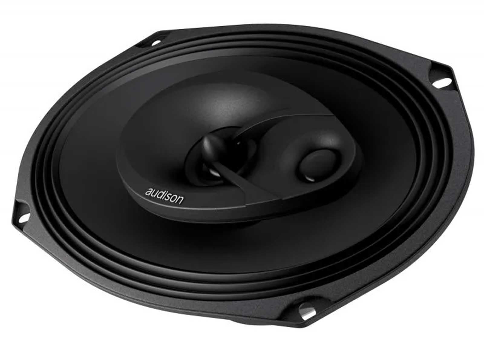 Audison APX 690 6x9 Inch 3-Way Coaxial Car Speakers - 300W Power, Includes Protective Grills - Perfect for Car Audio Upgrades & Enhanced Sound Quality