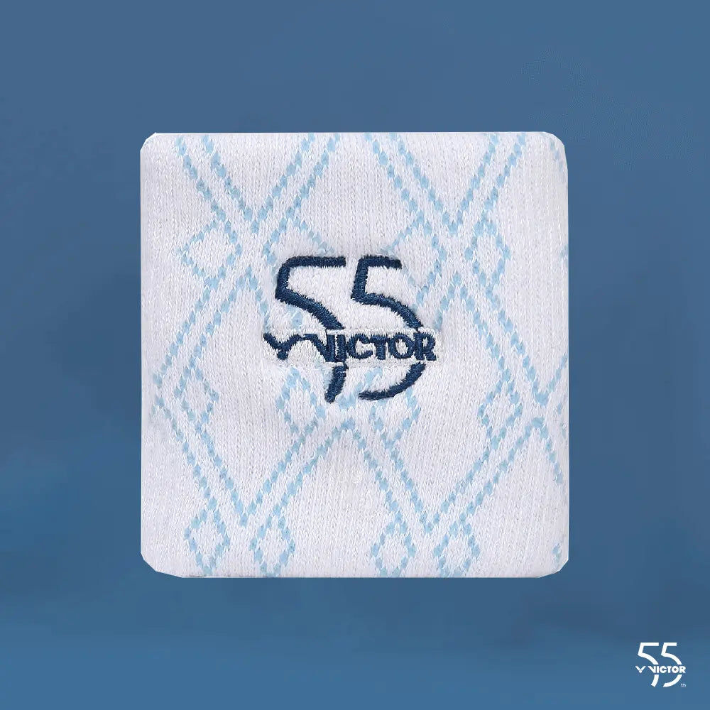 Victor SP55A 55th Anniversary Edition White Wristband - Perfect for Sports, Fitness & Casual Wear