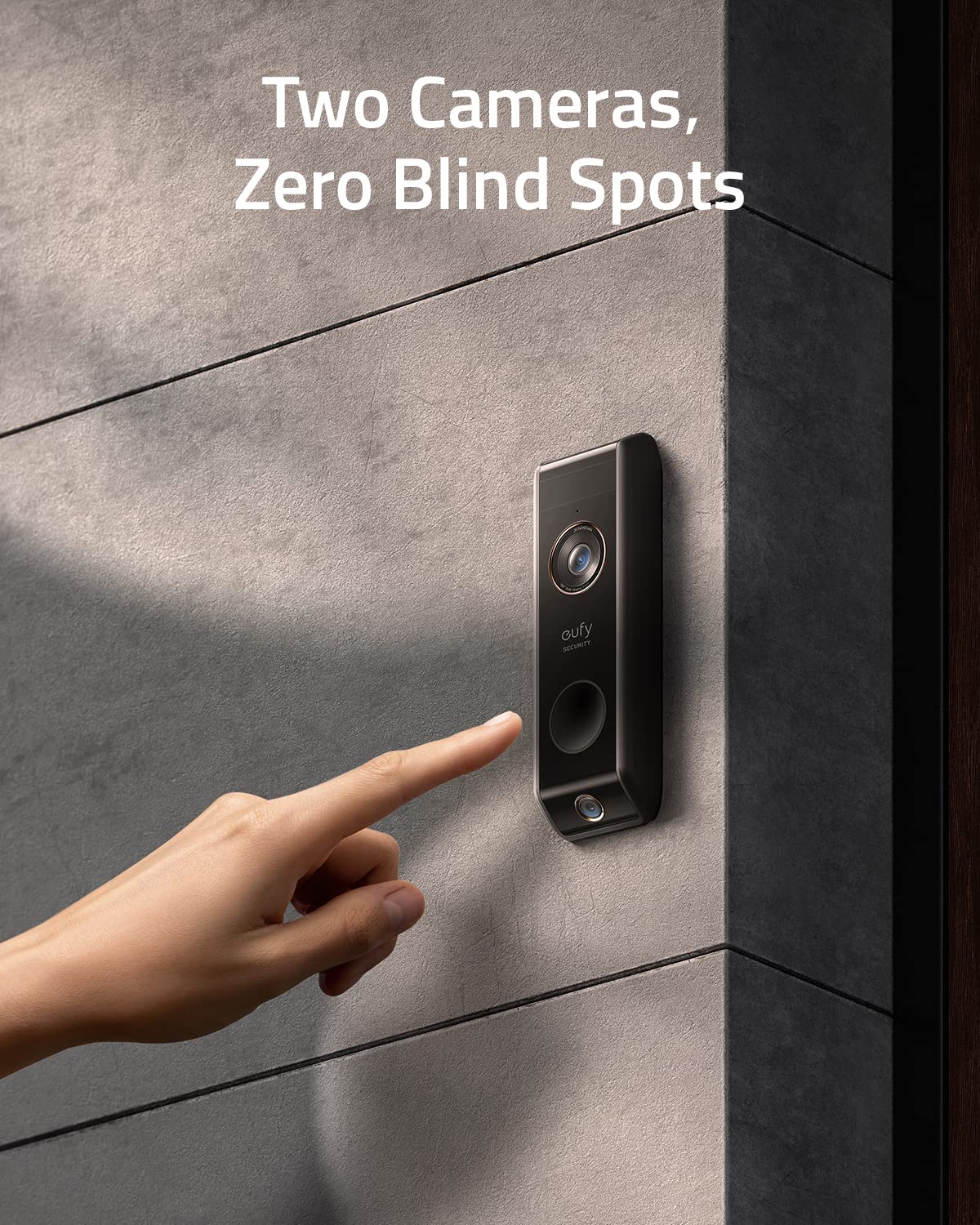 eufy Security Video Doorbell Dual Camera - 2K HD Wireless Battery-Powered Smart Doorbell with HomeBase, Dual Motion Detection & AI Recognition | No Monthly Fees, 16GB Local Storage | Perfect for Home Security & Package Monitoring