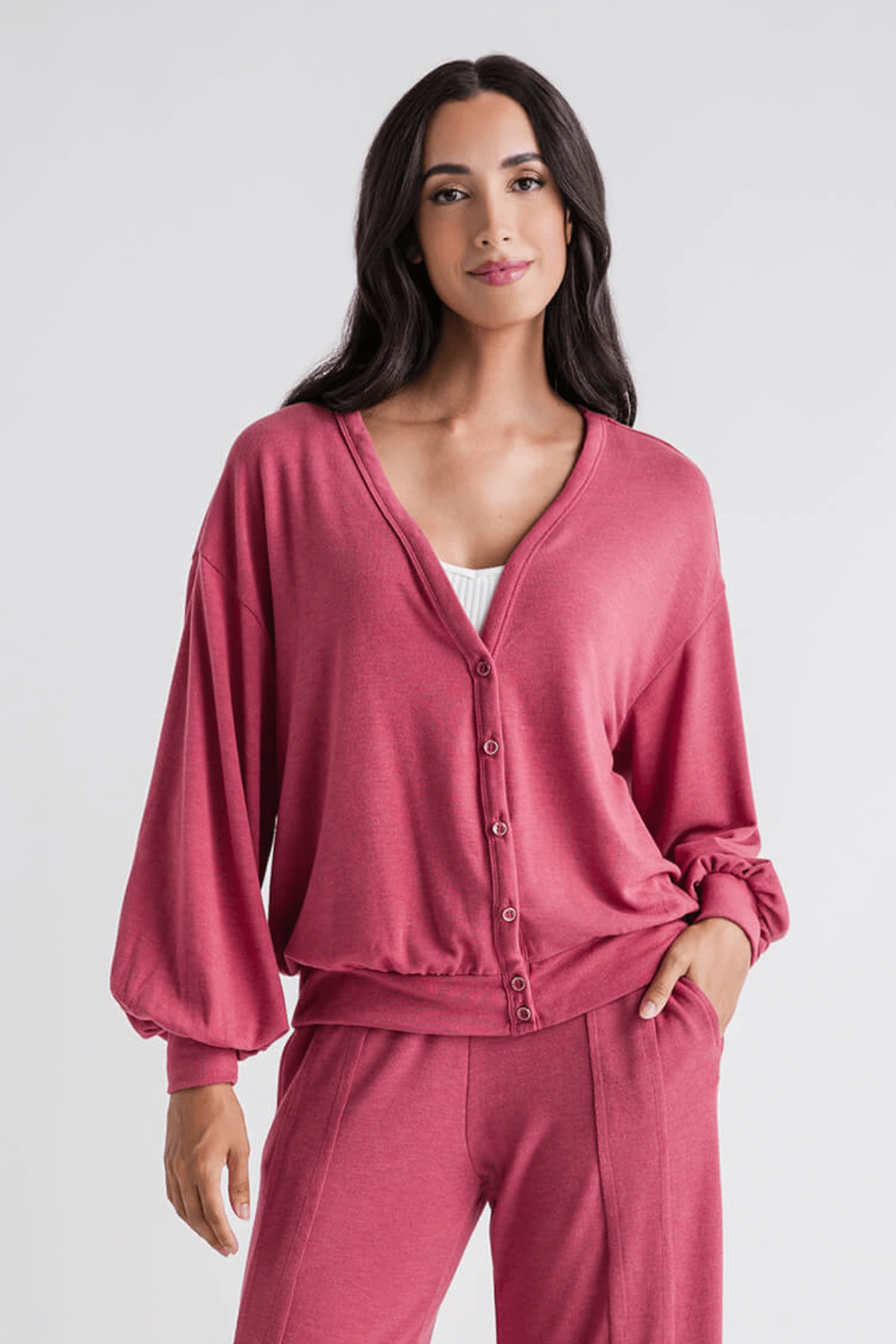 Stylish Risen Jersey Cardigan for Women - Soft & Comfortable Knit Sweater for Fall & Winter | Perfect for Casual Outfits, Office Wear & Layering