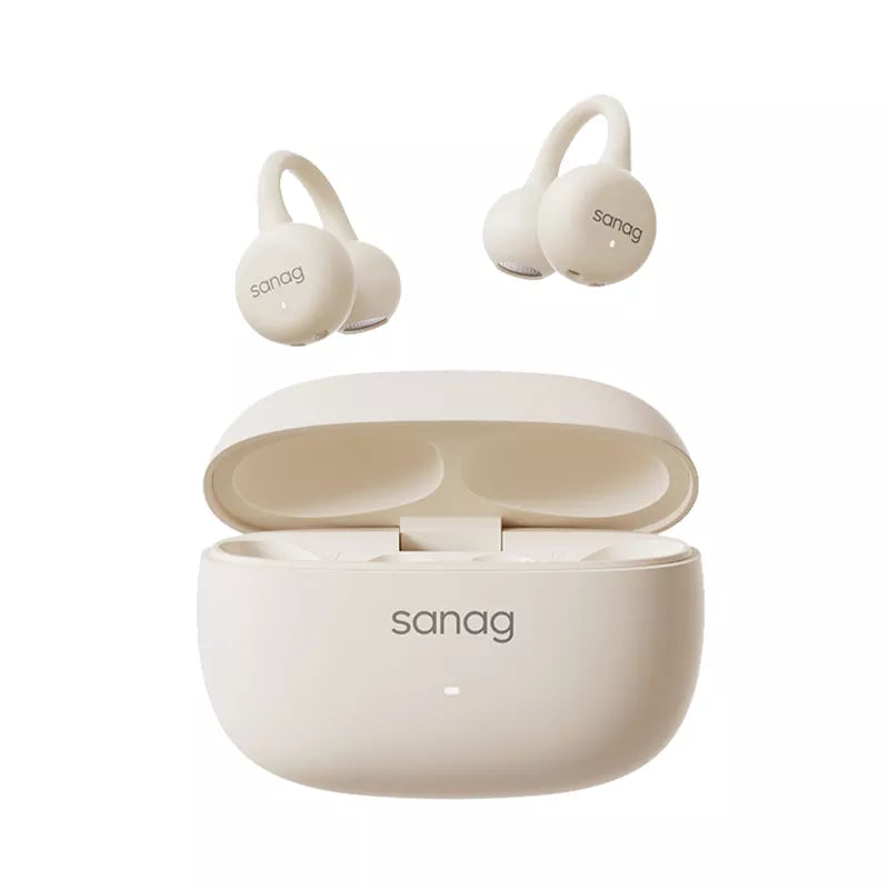 Sanag Z37 Open Ear Wireless Bluetooth Headphones - Lightweight Clip-On Design for Running, Cycling & Workouts