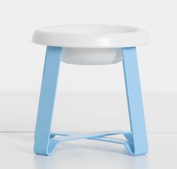 Bowl white/Foot Baby Blue