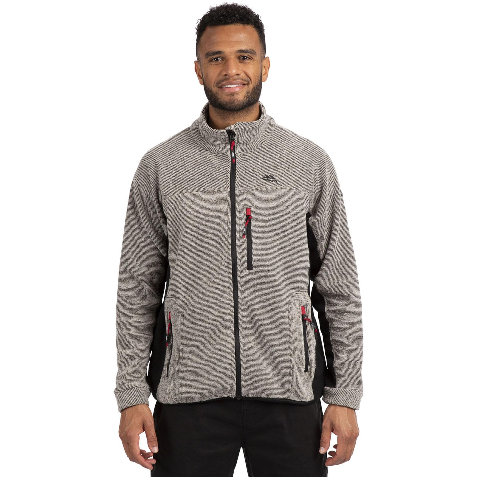 Trespass Men's Jynx Full Zip Fleece Jacket - Lightweight Warm Winter Outdoor Coat for Hiking, Camping & Casual Wear