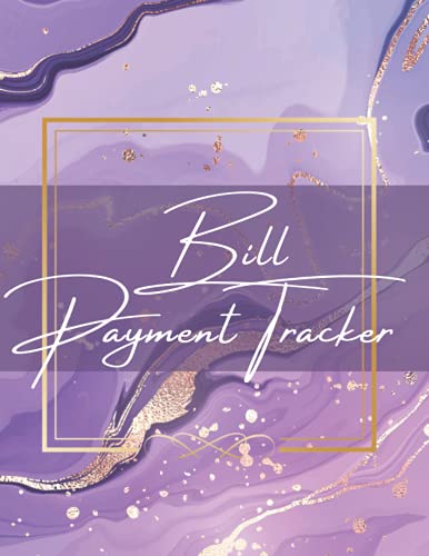 Bill Organizer & Expense Tracker Notebook - Monthly Budget Planner with Payment Checklist | 8.5x11 Inch 120-Page Home Finance Spreadsheet | Perfect for Household Budgeting, Bill Management & Financial Planning