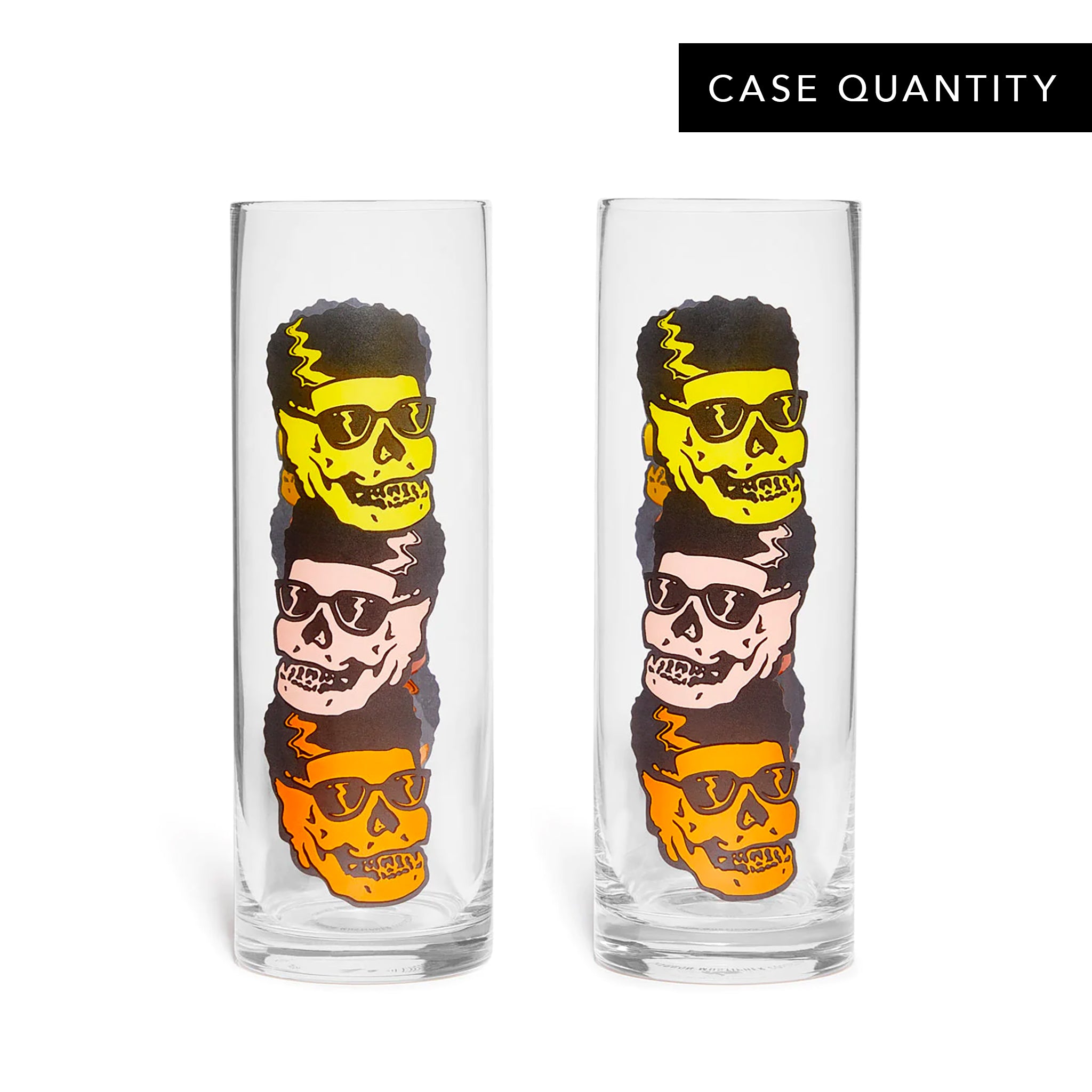 MUSTIPHER Zombie Glass - 15oz (450ml) Tumbler Cup - Set of 24 - Perfect for Halloween Parties, Horror Themed Events & Bar Drinks