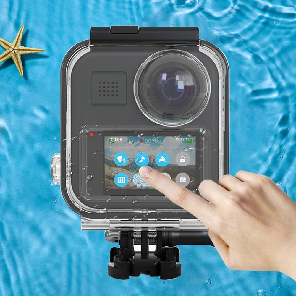 20m Waterproof Camera Case for Underwater Photography - Durable Action Camera Housing with Safety Lock Buckle - Ideal for Snorkeling, Diving & Water Sports
