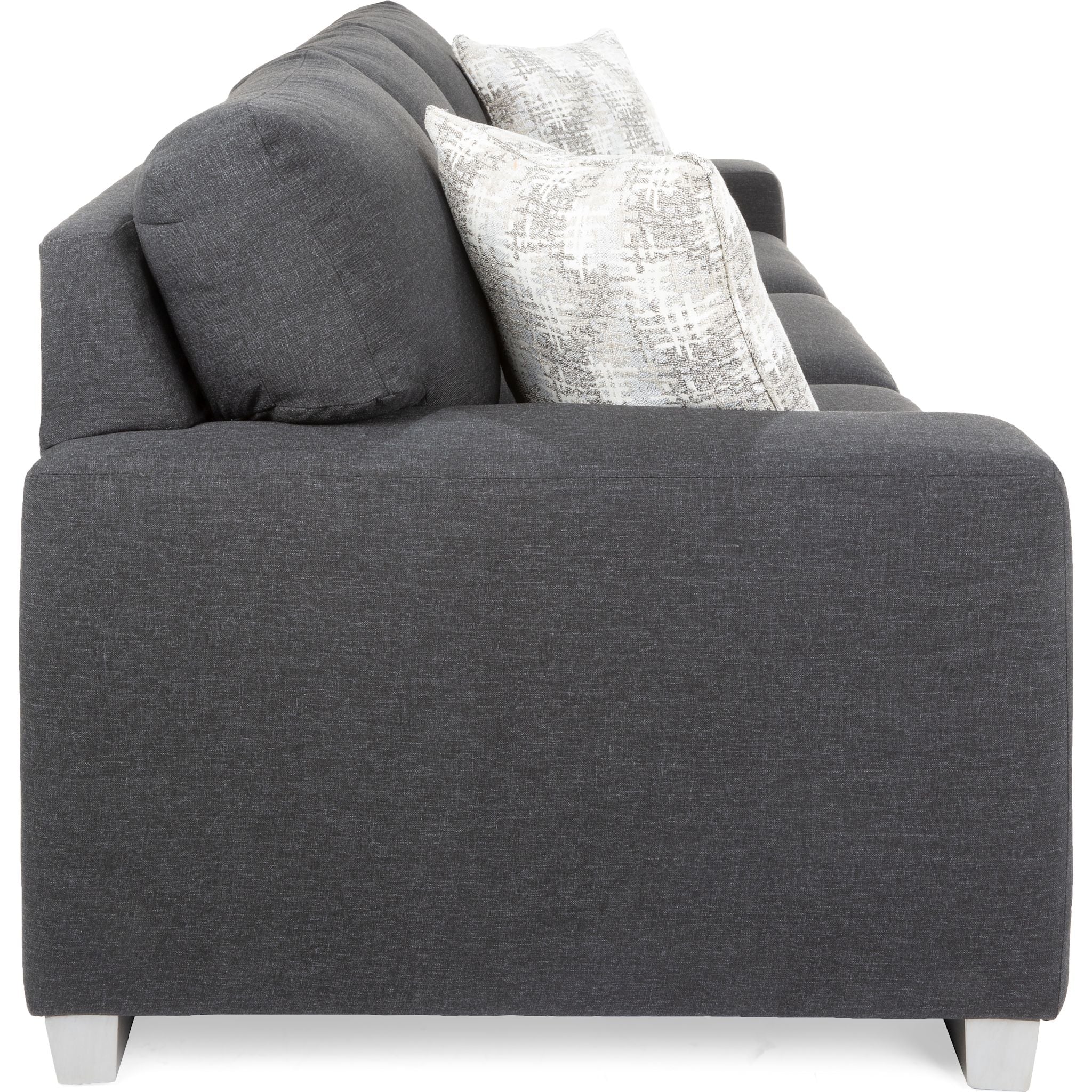 Alessandra Grande Graphite Sofa - Modern Sectional Couch for Living Room, Lounge & Family Room | Comfortable & Stylish Home Furniture
