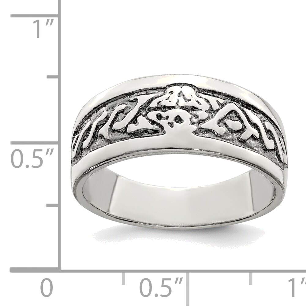 Sterling Silver Antiqued Ring Size 6 - Elegant Jewelry for Everyday Wear