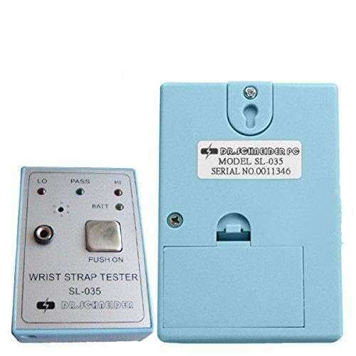 Anti-Static Wrist Strap Tester - ESD Wristband Grounding Tester for Electronics Workbench, PC Repair & Manufacturing | Static Electricity Protection Tool
