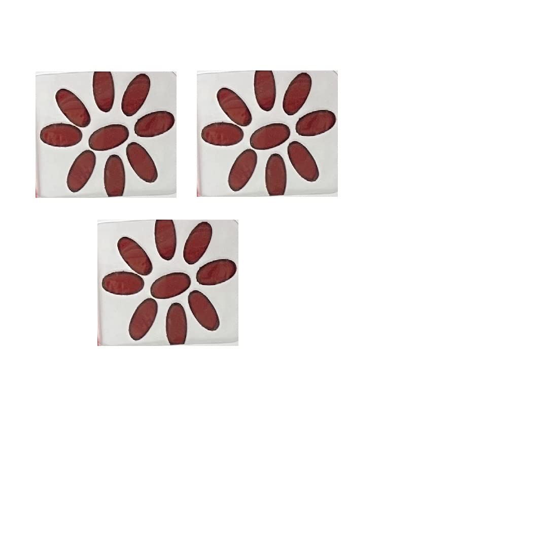 Traditional Maroon Bindi Stickers for Women & Girls - Pack of 3 Oval Forehead Decorations | Skin-Friendly Adhesive | Perfect for Weddings, Festivals & Cultural Events
