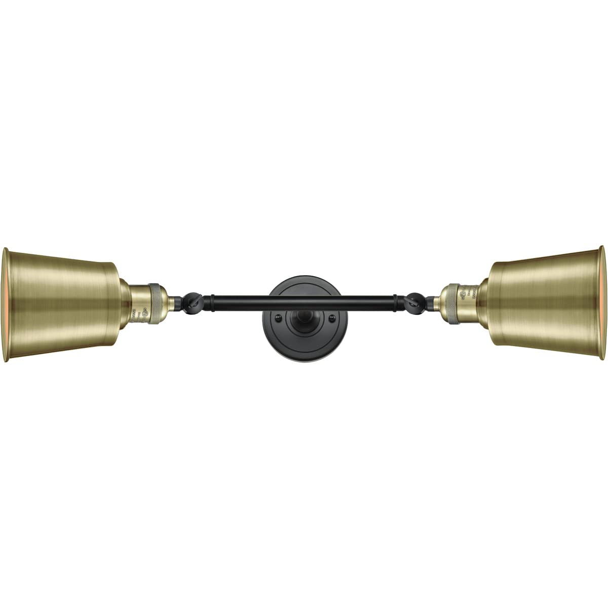Innovations Lighting 208-BAB-M9-AB-LED Addison 2-Light Bathroom Vanity Light - Franklin Restoration Collection - Perfect for Modern Bathroom & Powder Room Decor