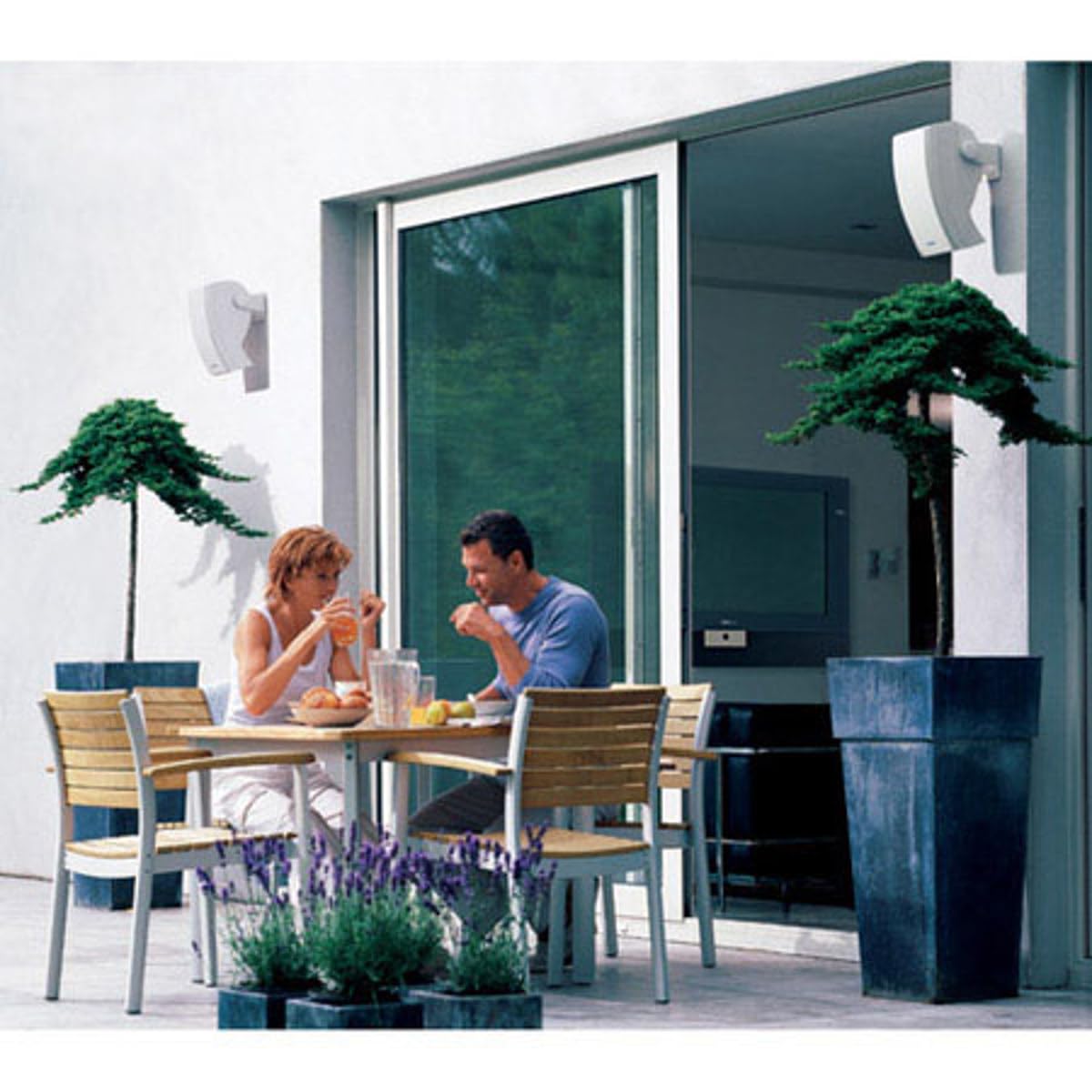 Bose 251 Premium Outdoor Environmental Speakers - White, Ideal for Patio, Garden, and Poolside Entertainment