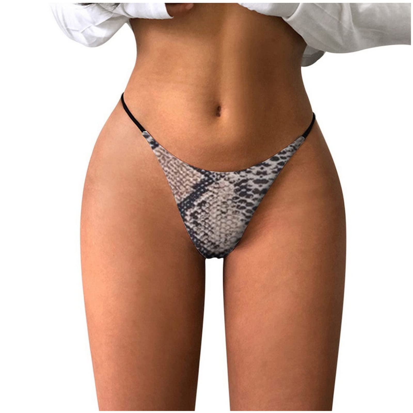 Sexy Lingerie for Women - Naughty Play Invisible Underwear G-String Thong with Traceless Crotch (Gray) - Perfect for Valentine's Day, Honeymoon & Romantic Nights