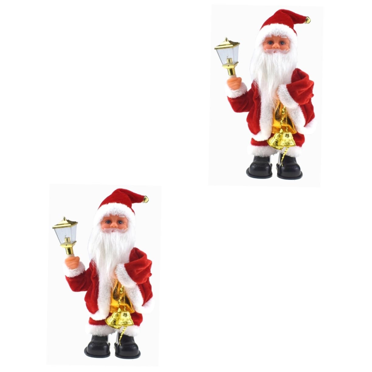 2PCS Christmas Dancing Santa Doll - Musical Electric Plush Toy for Holiday Decorations, Gifts & Party Favors | Perfect for Xmas Tree Ornaments, Home Decor & Festive Celebrations
